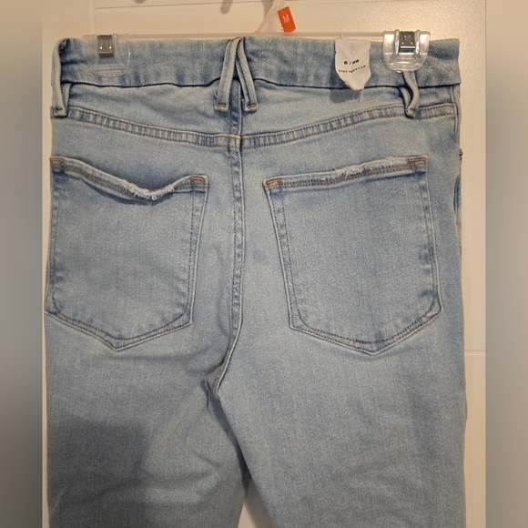 Good American Good Classic Natural Fray Hem in Indigo - Picture 5 of 5